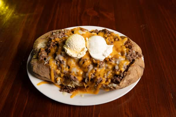 Burger Baked Potato