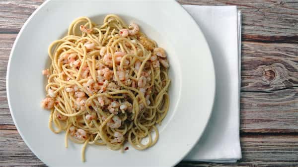 Spicy Spaghetti Shrimp