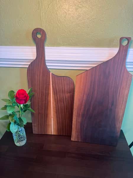 Wood Boards - Black Walnut (rectangle with handles)