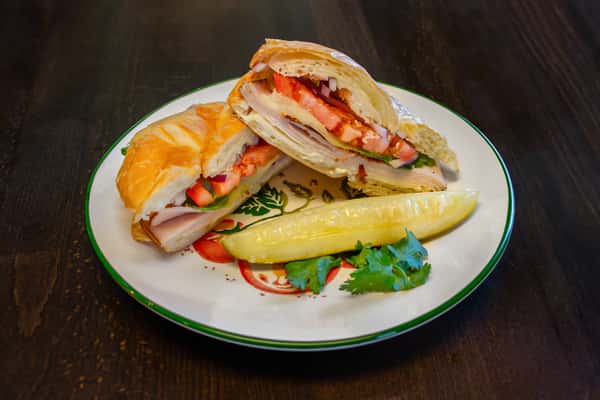 Turkey club sandwich