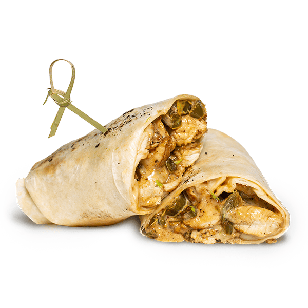 Chicken Fajita Wrap with French Fries