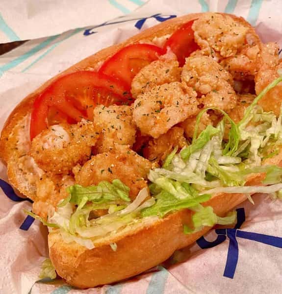 Po' Boy with Shrimp with French Fries