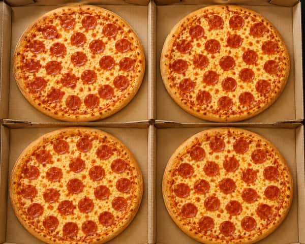 4 14" Pizza 1 Topping