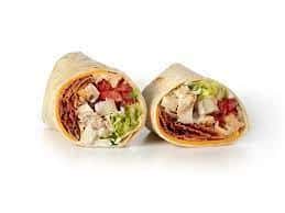 Chicken Bacon Ranch Wrap with French Fries