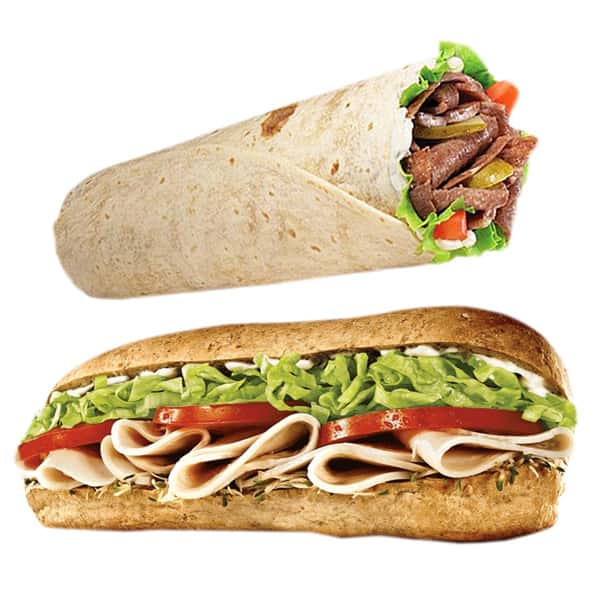 2 Subs, Gyro or Wrap Special