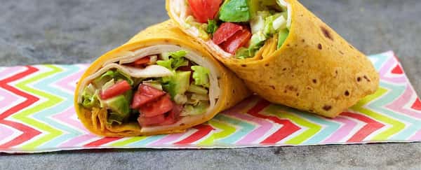 Turkey Breast Wrap with French Fries