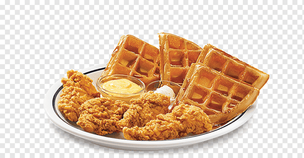4Pc Chicken Fingers & Waffles Or Fries
