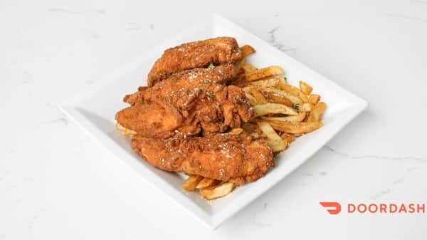 Chicken tenders with fries