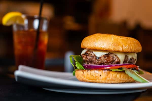 Burger and sweet tea