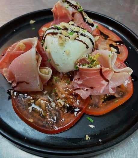 cheese and prosciutto