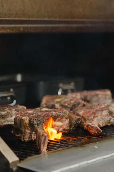 Steak on the grill