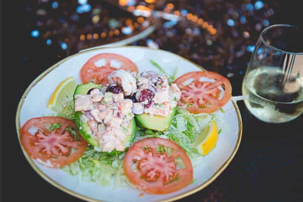 stuffed avocado salad