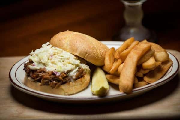 Bad Ax Pulled Pork Sandwich
