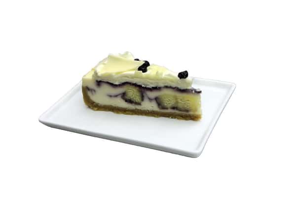 Blueberry Cobbler White Chocolate Cheesecake