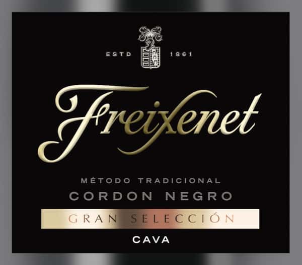 Brut Cava, Freixenet Cordon Negro, Spain