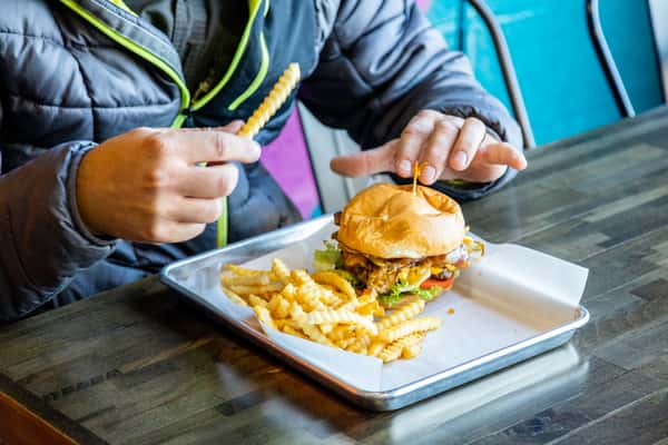 person eating