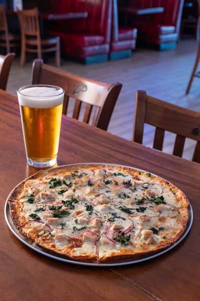 Alfredo Chicken Pizza