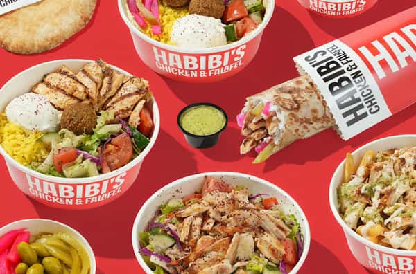 Falafel bowls and wraps