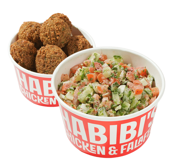 Falafel and salad