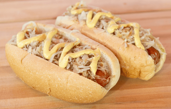 DOUBLE SAUERKRAUT DOGS