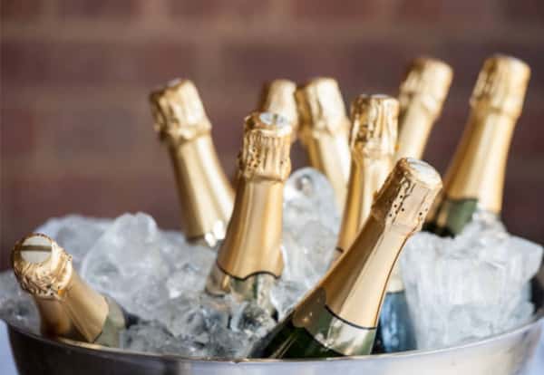 bottles of champagne