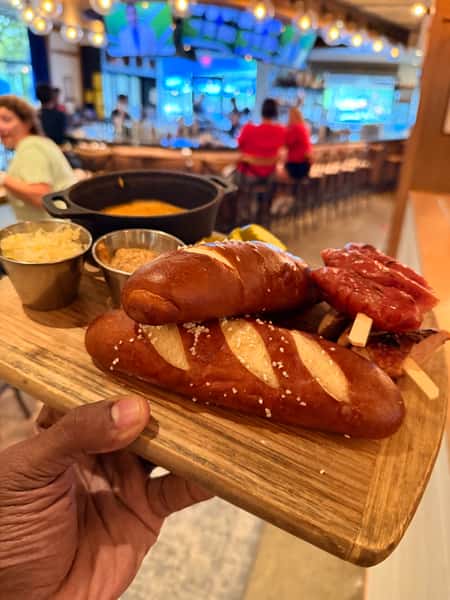 Beer Brats & Beer Cheese Board