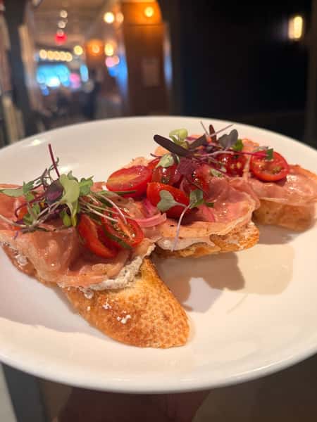 Shaved Prosciutto Crostinis