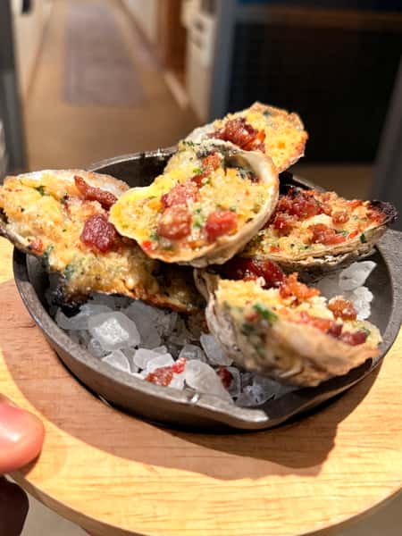 Crab & Herb Stuffed Oysters