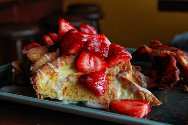 strawberry covered french toast