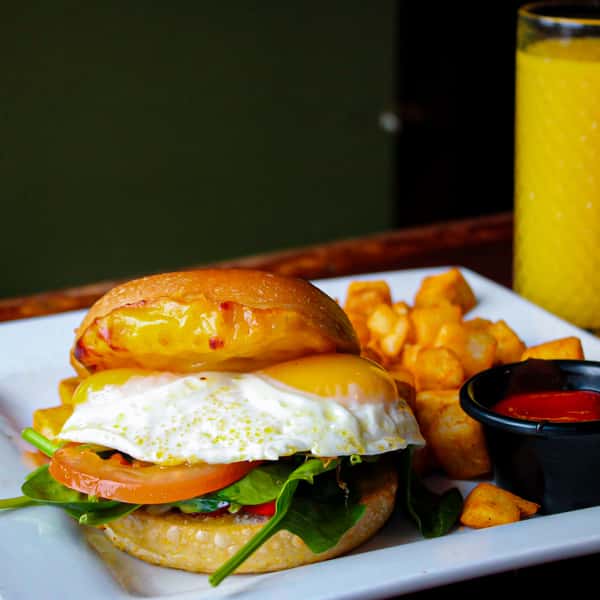 Veggie breakfast sando