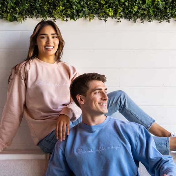 rose all day unisex crewneck merch