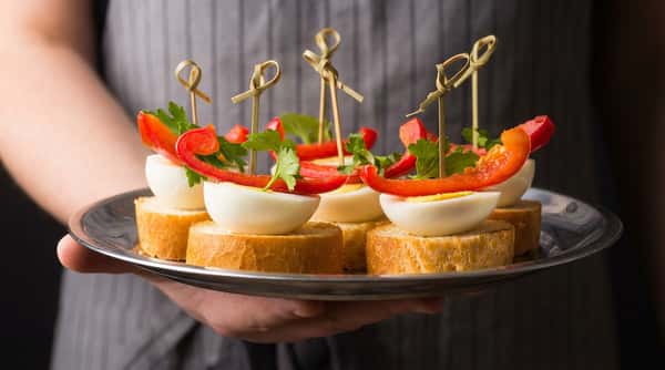 egg canape