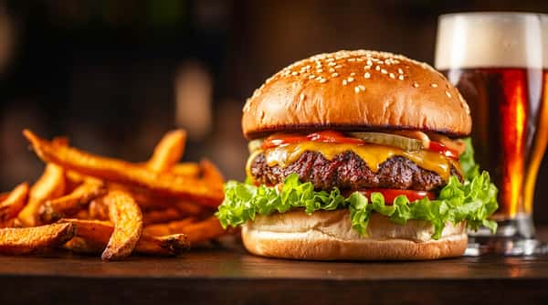 cheeseburger-fries-beer