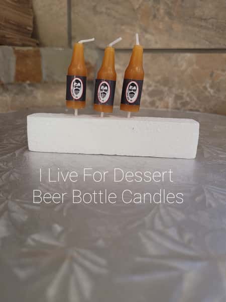 Beer Bottle Candles 3 Count