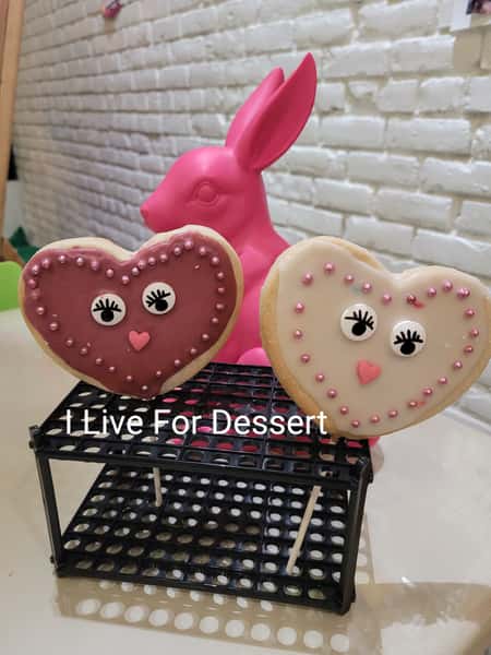  Heart  Cookie On Stick  12 Count Order By 2 PM For Next Day Tue- Fri