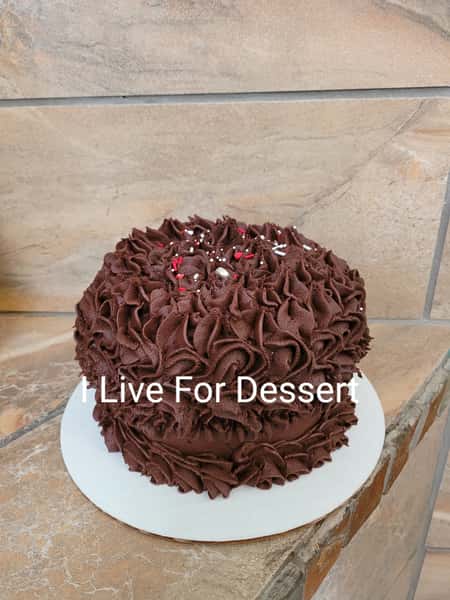 6" D Red Velvet Cake/ Chocolate Frosting Order By 2 PM For Next Day