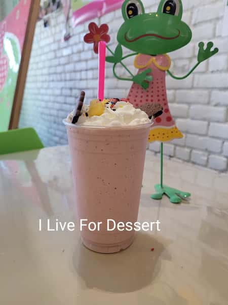 Strawberry Banana Cheesecake Italian Soda 24 Oz  Order By 2PM For Next Day Tue - Fri