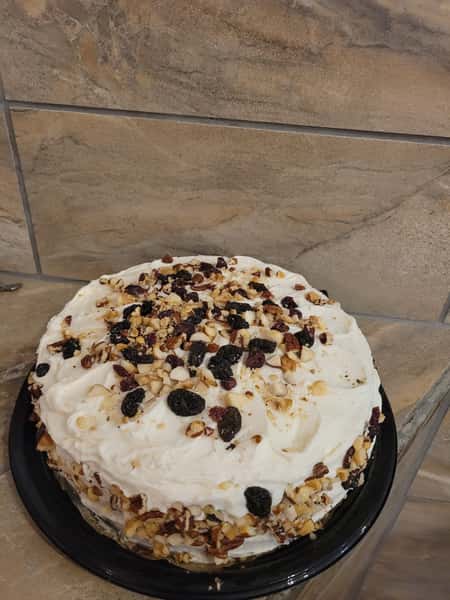 10" D Triple Nut & Fruit Cake Order By 2PM For Next Day Tue - Fri