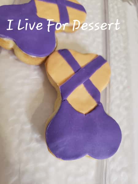 Purple Outfit Backside Shortbread 12 Count Order By 2 PM For Next Day Tue - Fri