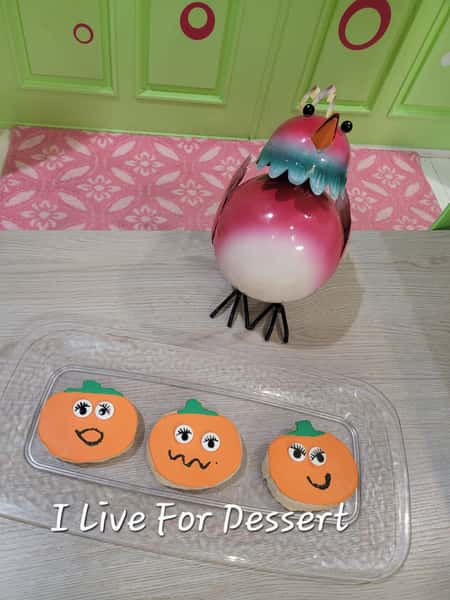 Shortbread Cookie Pumpkin Face 3.5" . 12 Count. Order By 2 PM For Next Day Tue - Fri