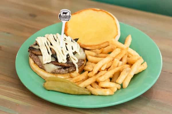 Mushroom Swiss Burger