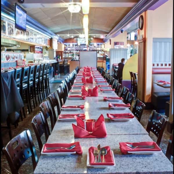 Reserved seating inside Chaat Corner restaurant