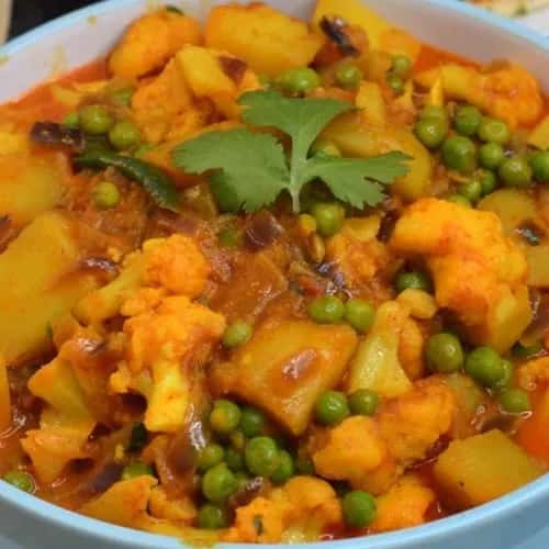 Peas and potato curry
