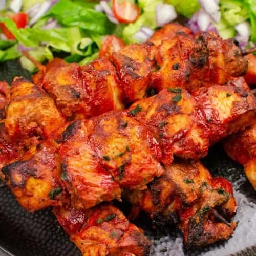 Chicken tikka skewers