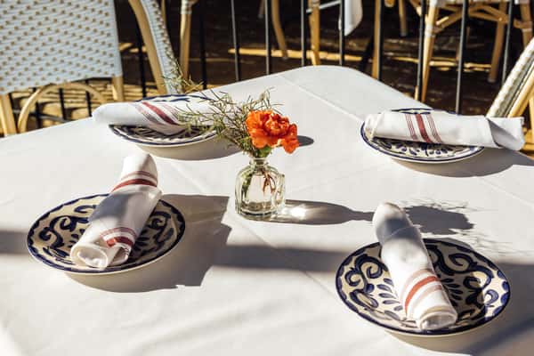 Table setting for four