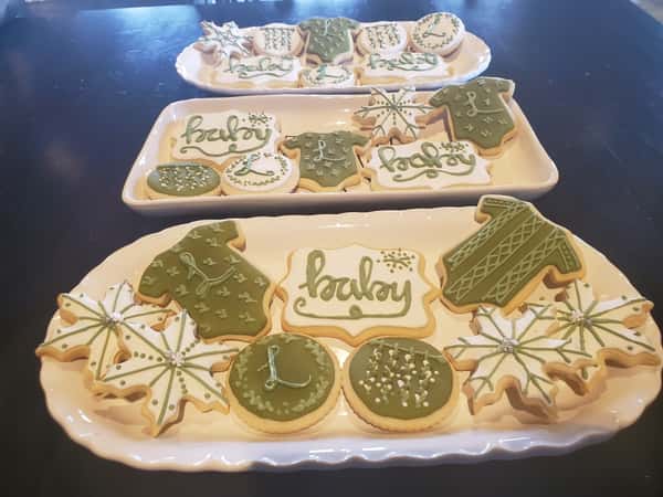 Baby shower cookies