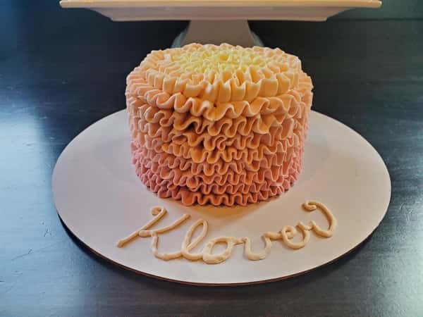 Pink Ombre Smash Cake