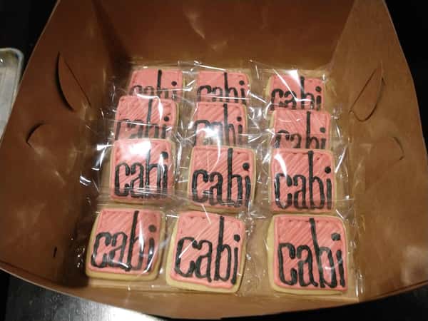 Wrapped Logo Cookies