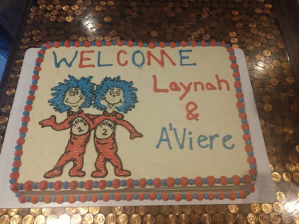 Thing 1 & Thing 2 Cake