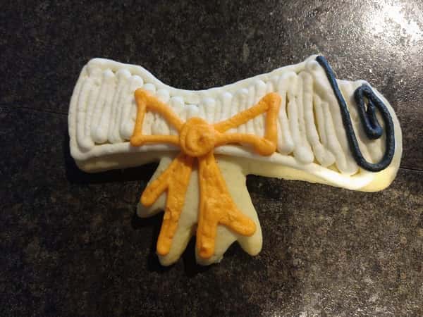 Diploma Cut out cookie